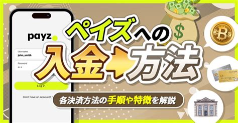 ペイズへの入金方法一覧 .